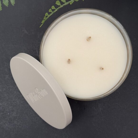 BBW Caramel Frappuccino White Barn Bath & Body Works 3 Wick Candle - Picture 6 of 10